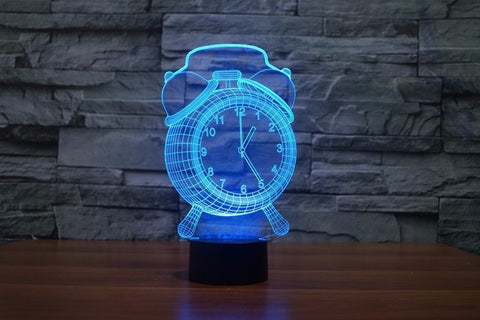 Color Changing LED 3D Clock