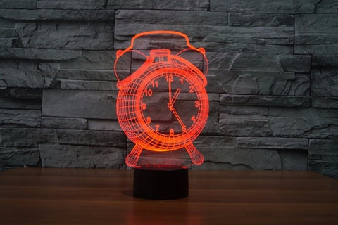 Color Changing LED 3D Clock