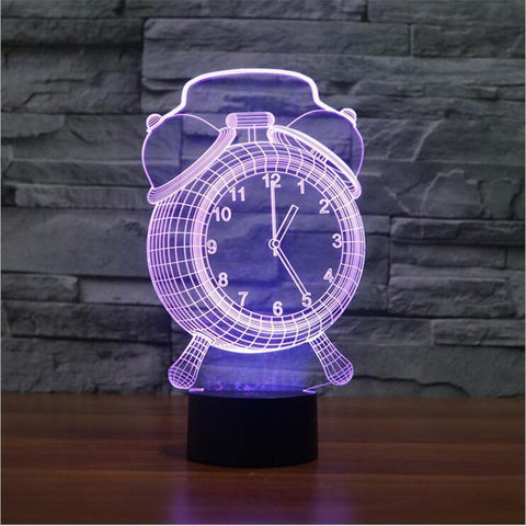 Color Changing LED 3D Clock