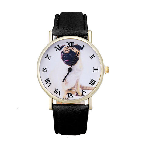 Amazing Pug Leather Watch Offer